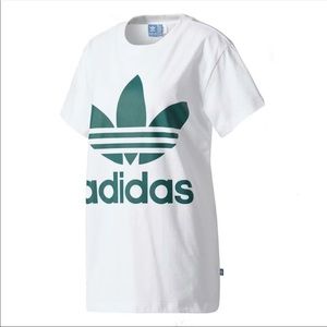 Womens adidas big trefoil tee